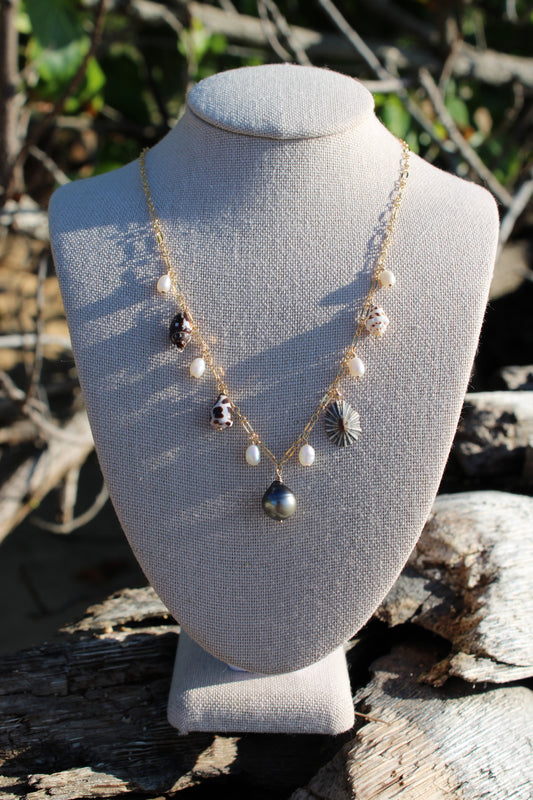 Tahitian Pearl Charm Necklace