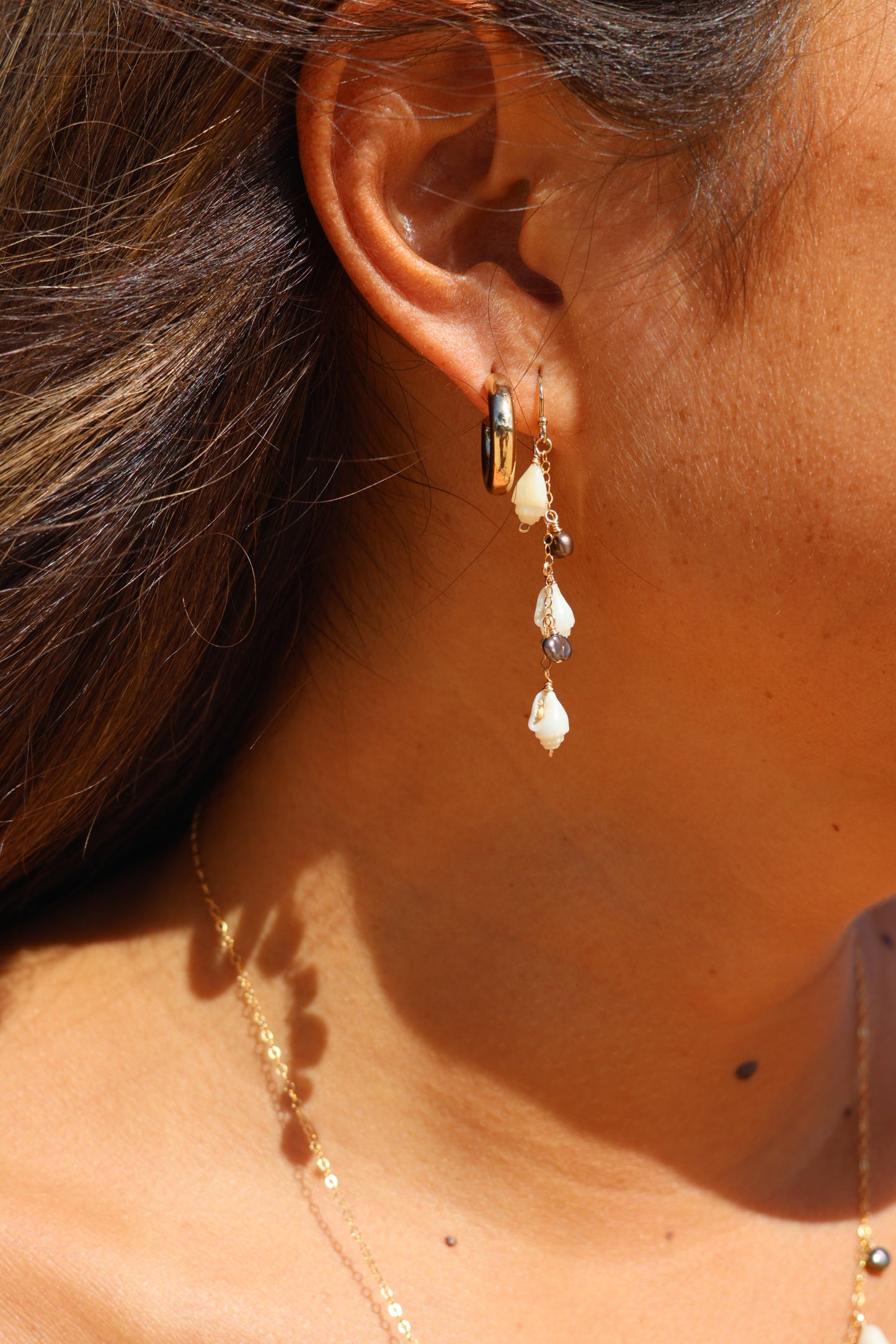 Momi x Freshwater Pearl Dangle Earrings