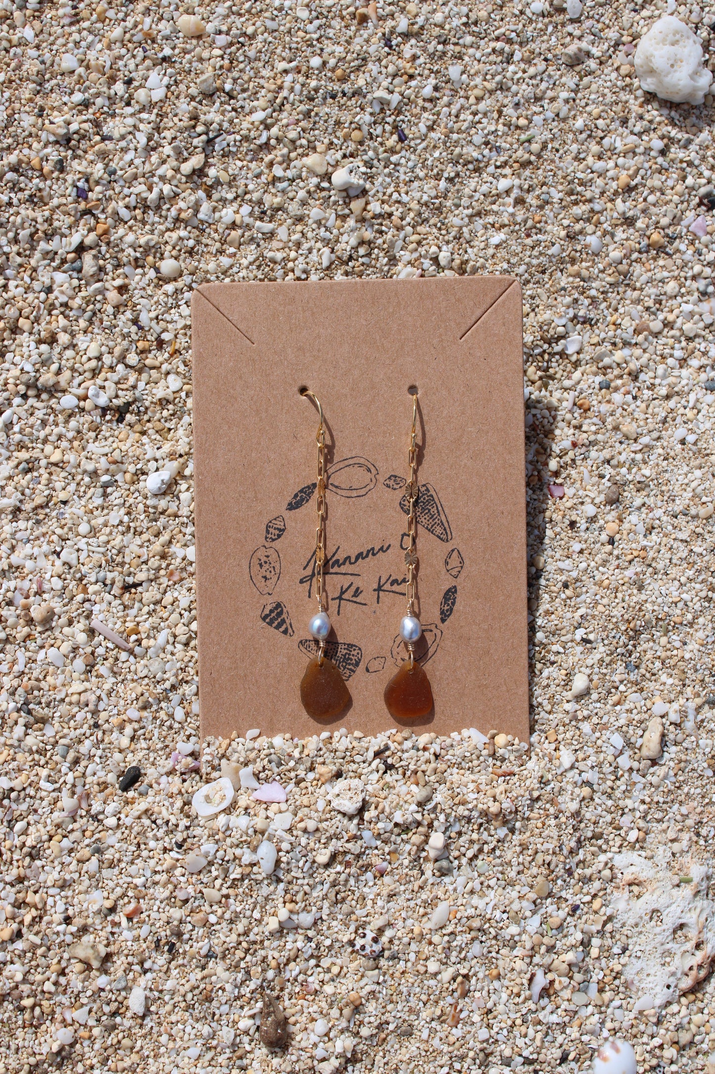 Sea Glass Drop Earrings