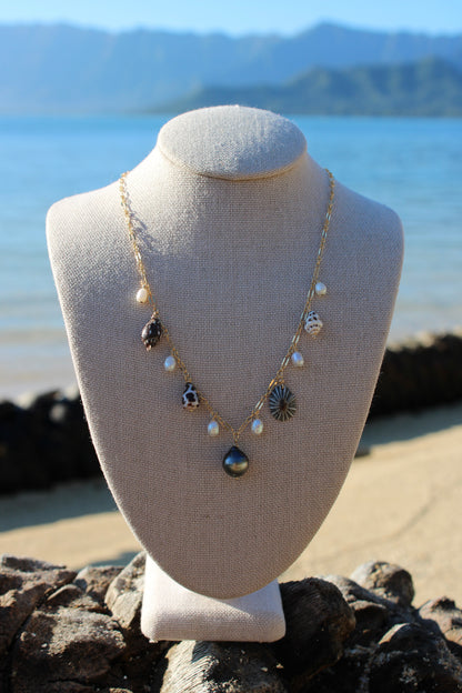 Tahitian Pearl Charm Necklace