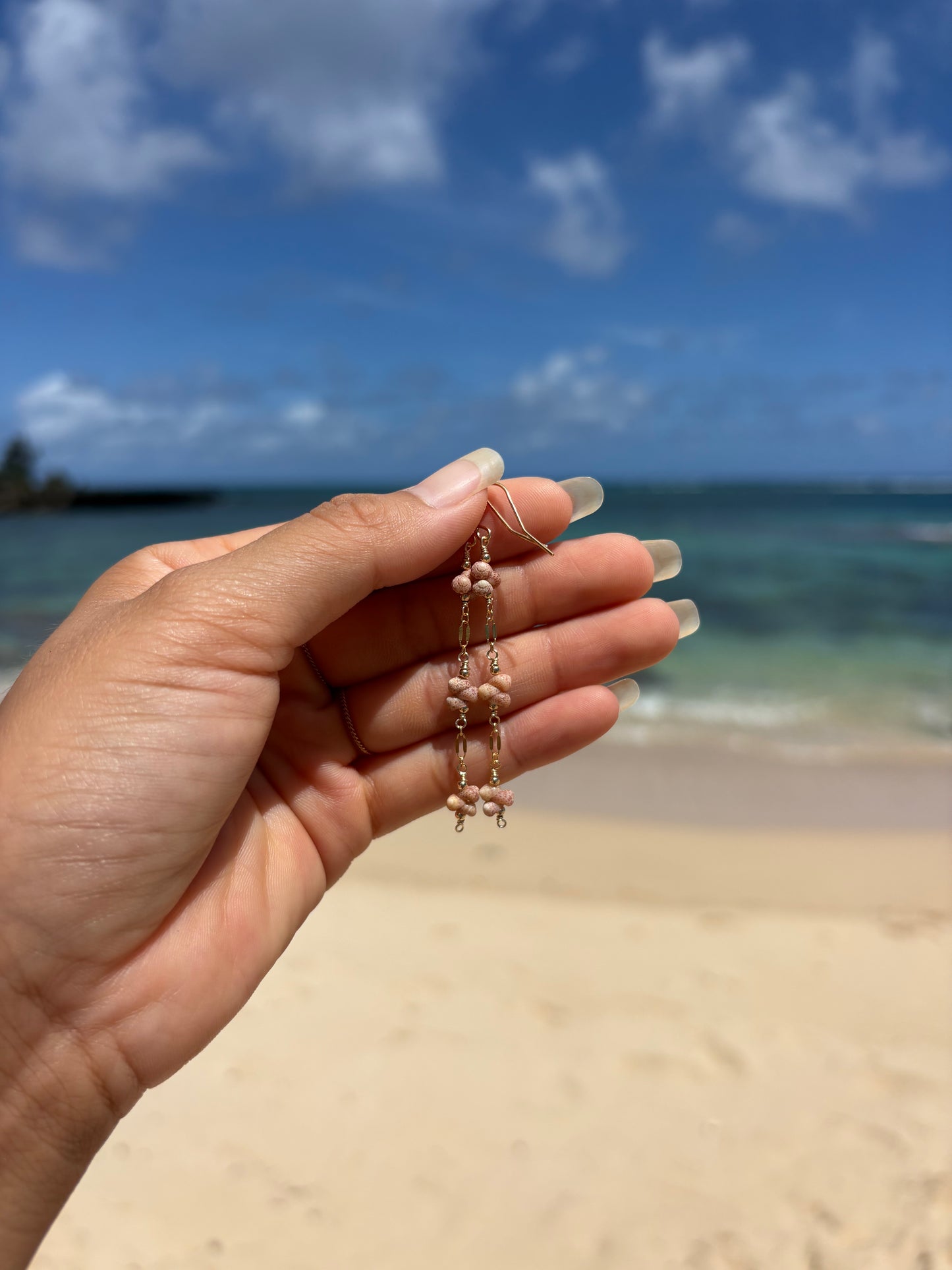 Triple Kahelelani Drop Earrings