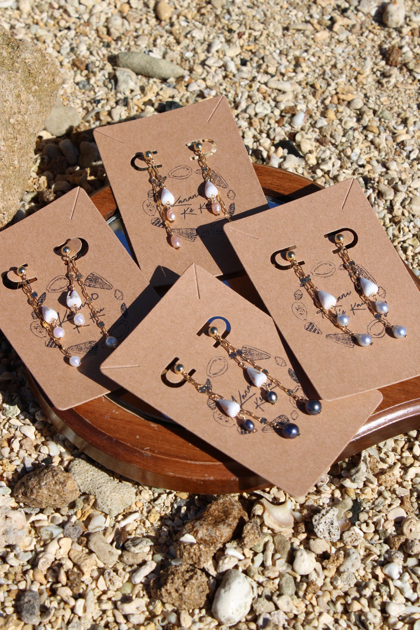 Mini Cone x Pearl Double-sided Earring