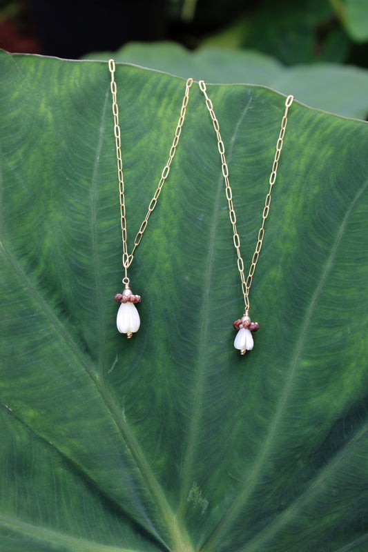 Brown Kahelelani Bloom Necklace