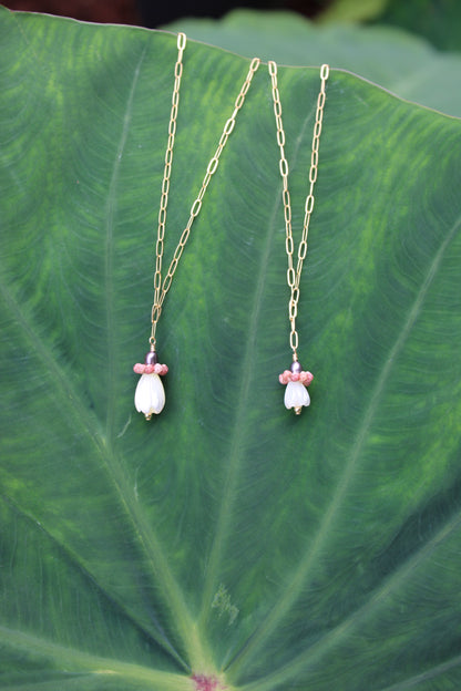 Red/Pink Kahelelani Bloom Necklace