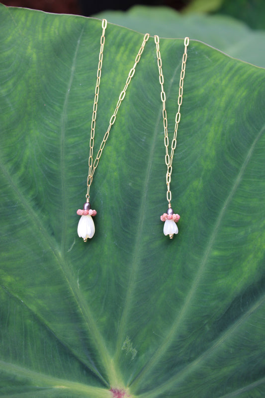 Red/Pink Kahelelani Bloom Necklace