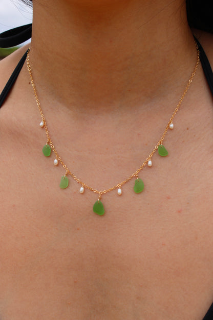 Sea Glass Charm Necklace
