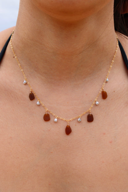 Sea Glass Charm Necklace
