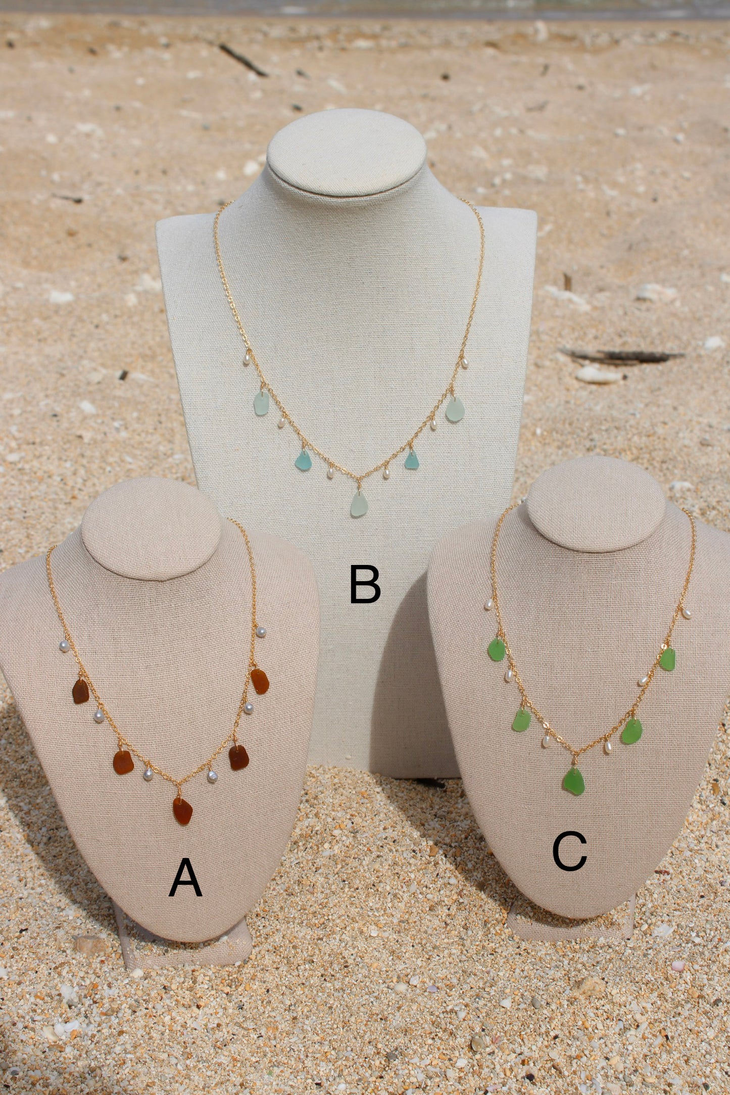 Sea Glass Charm Necklace