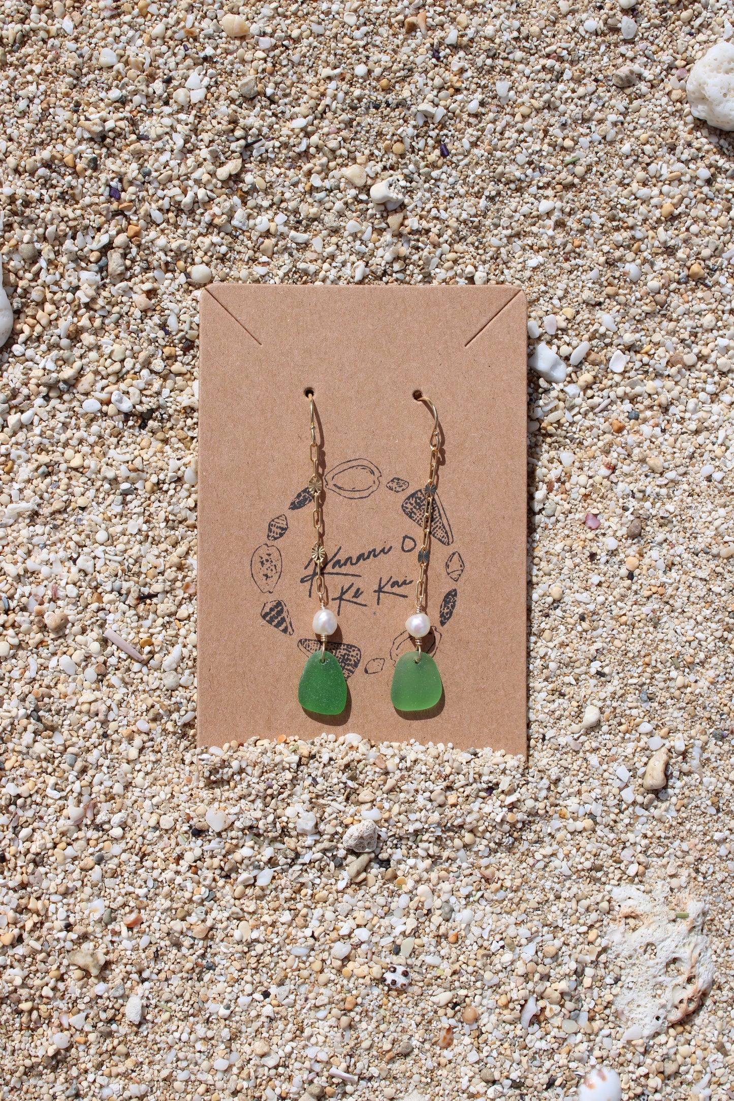 Sea Glass Drop Earrings