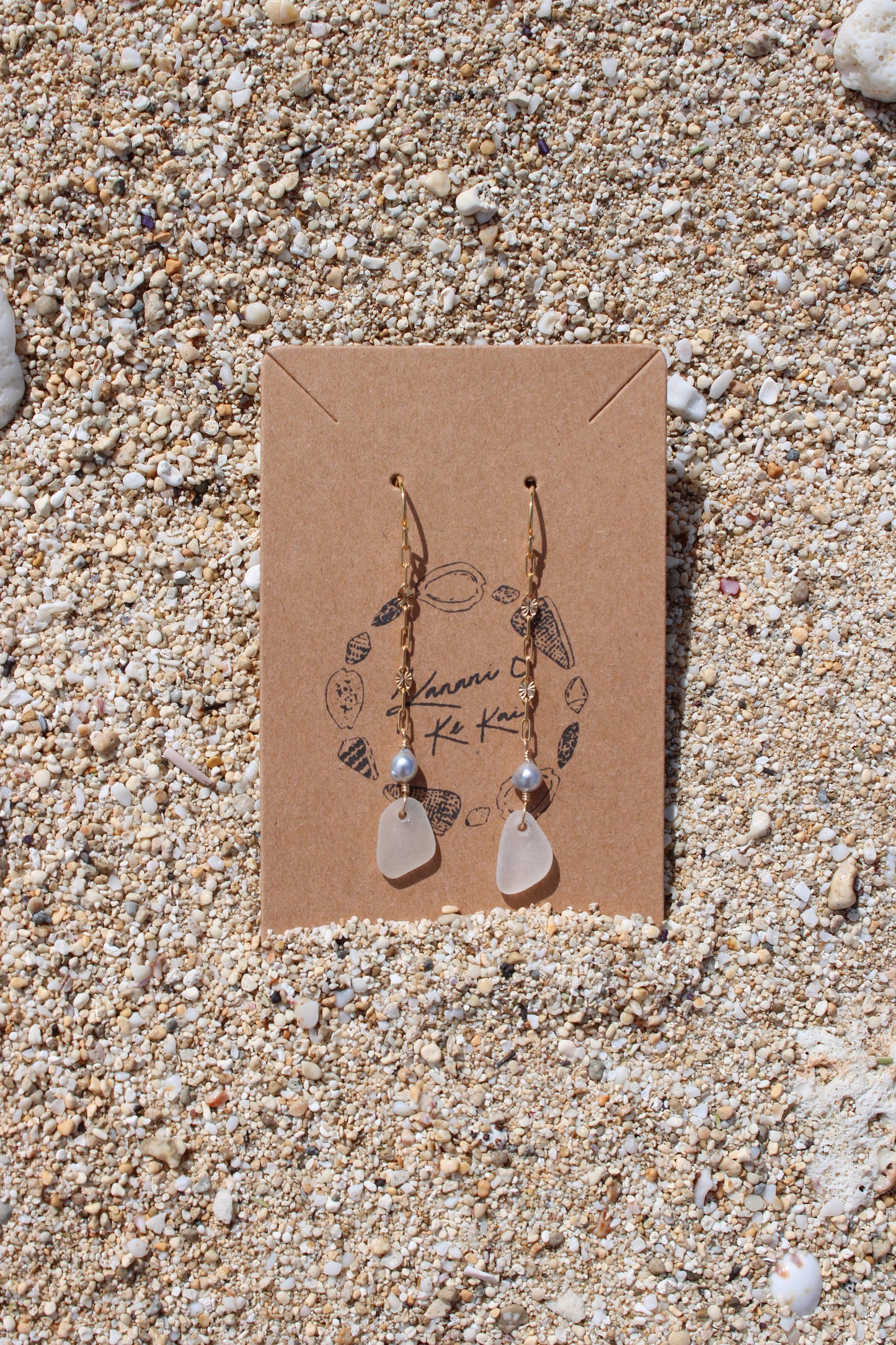 Sea Glass Drop Earrings
