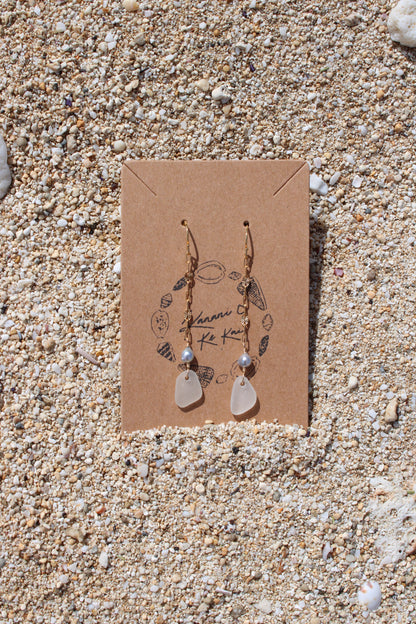 Sea Glass Drop Earrings