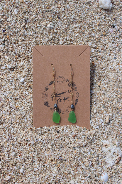 Sea Glass Drop Earrings