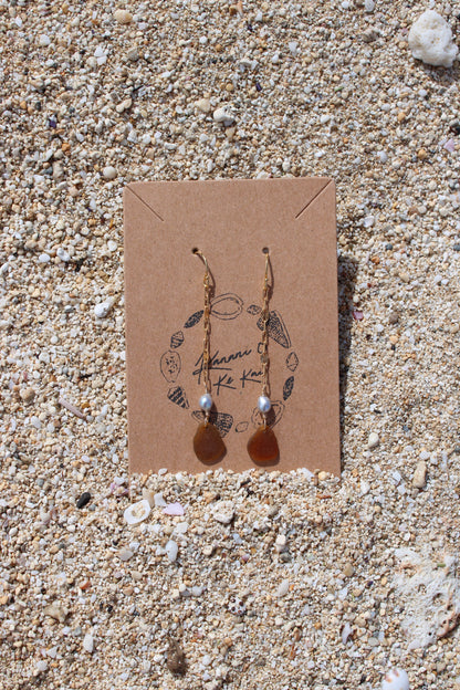 Sea Glass Drop Earrings
