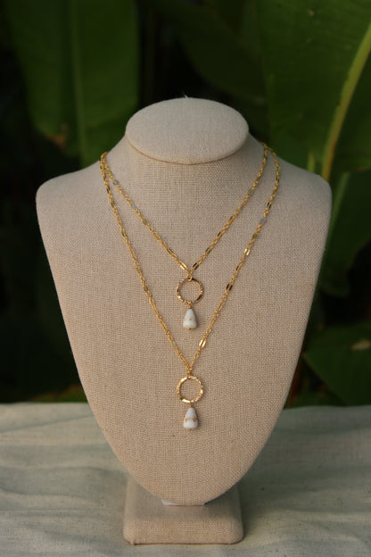 Ruffled Ring Cone Shell Necklace