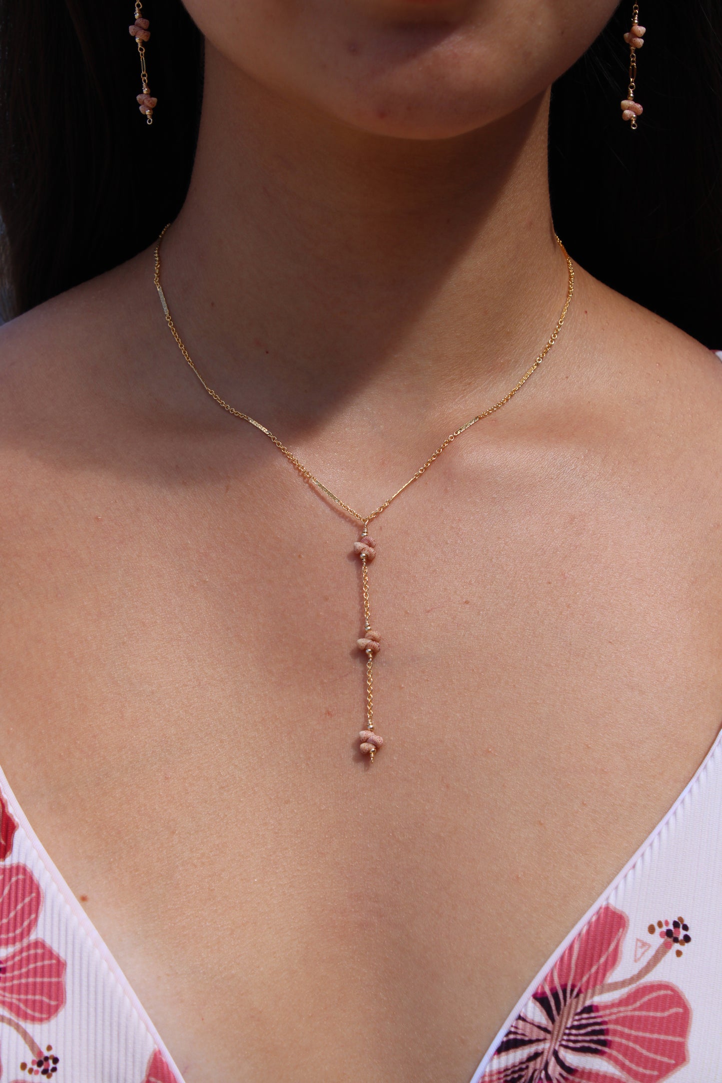 Triple Kahelelani Drop Necklace