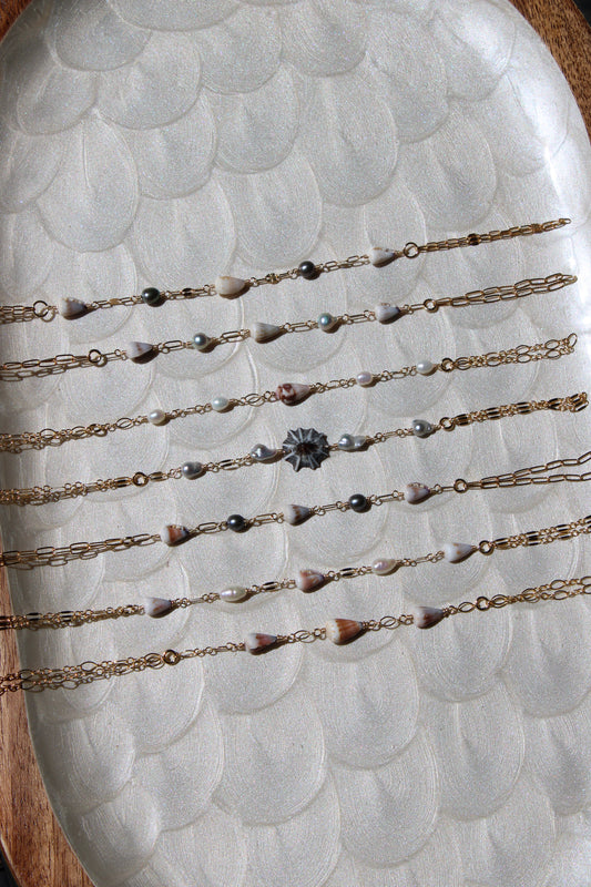 Mixed Shell Hand Chains